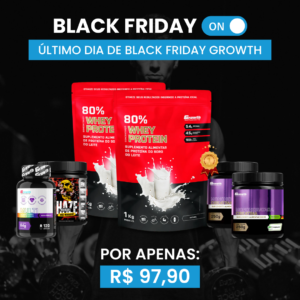 [COMBO BLACK FRIDAY] Combo 2 Whey Protein 1KG + 2 Creatinas 250g + 1 Pré-Treino Haze 300g + 1 Multivitamínico 120caps
