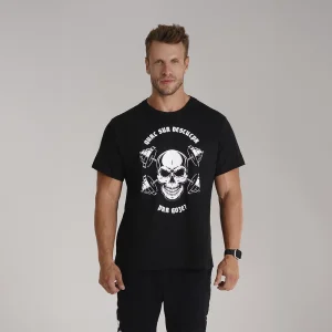 CAMISETA CAVEIRA TREINO QUAL SUA DESCULPA - GROWTH SUPPLEMENTS