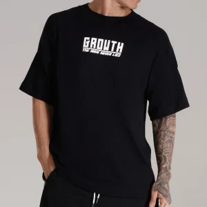 CAMISETA PRETA GROWTH OVERSIZED ONE MORE REP - GROWTH SUPPLEMENTS