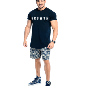 CAMISETA PREMIUM LONG GROWTH MAN PRETA - GROWTH SUPPLEMENTS